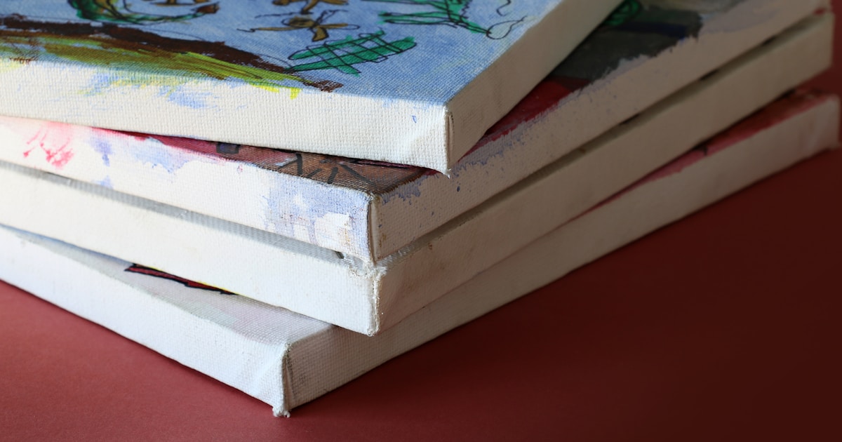 four assorted paintings