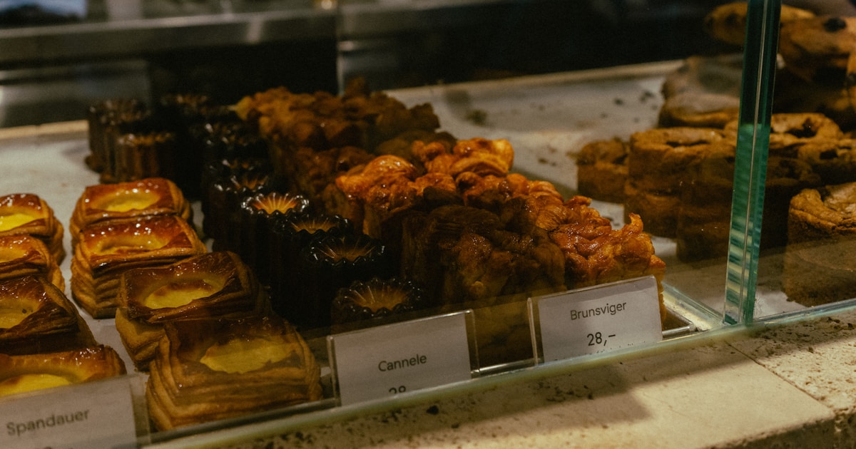 Baked goods from Andersen & Maillard in Copenhagen.