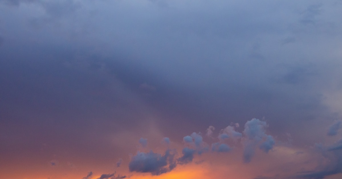 orange and grey clouds during sunset